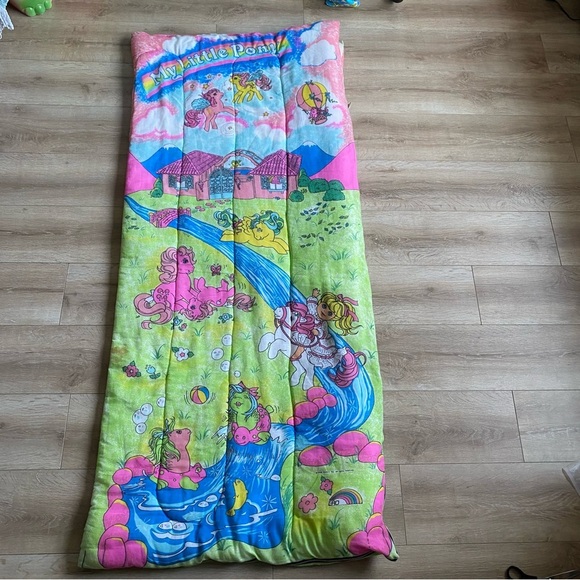 Vintage My Little Pony sleeping bag children’s sleepover bag Hasbro 1986 - Picture 2 of 16